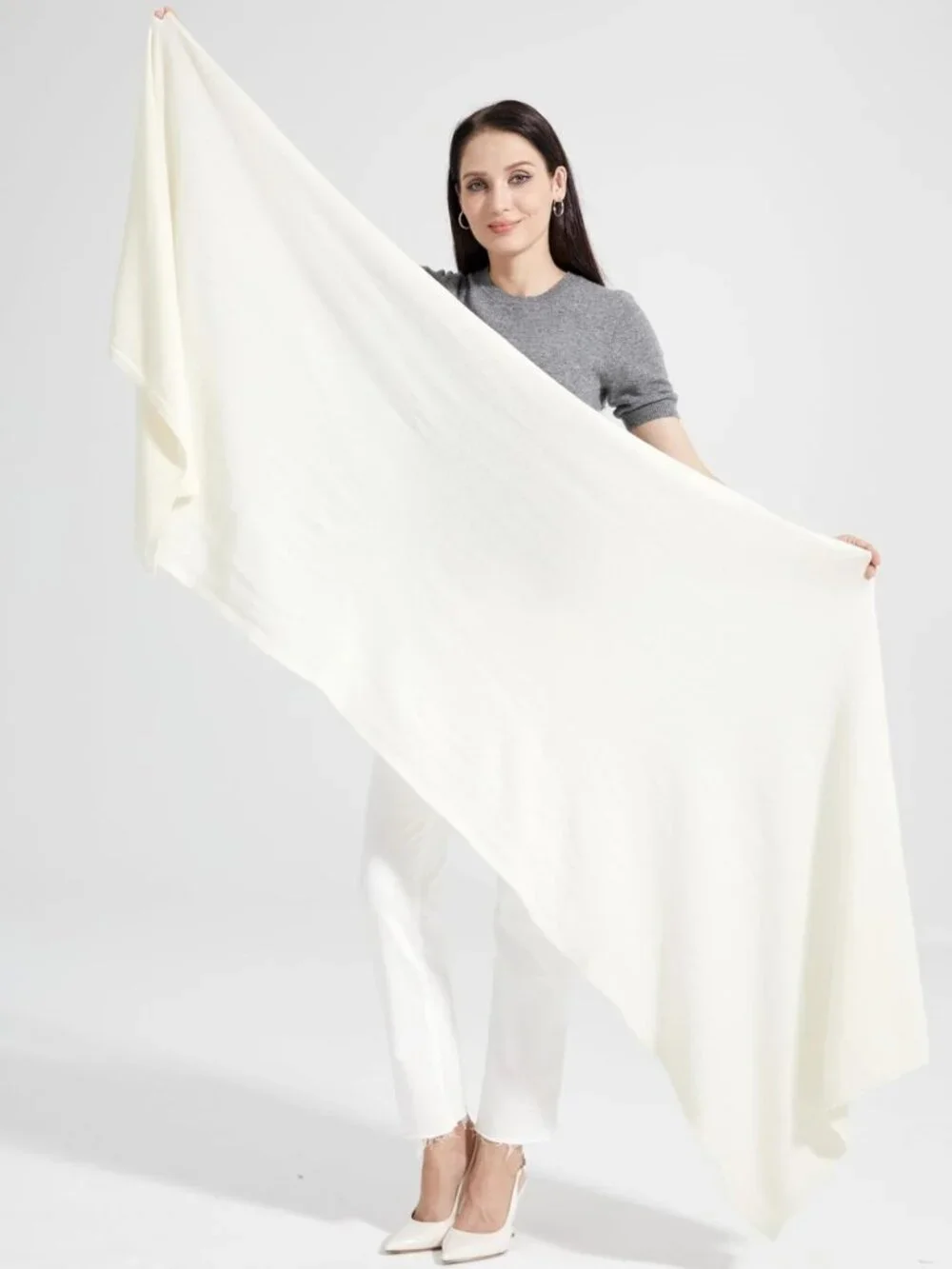 Chic Extra Large Cashmere Blend Wrap Scarf for Women - Travel Stole 87
